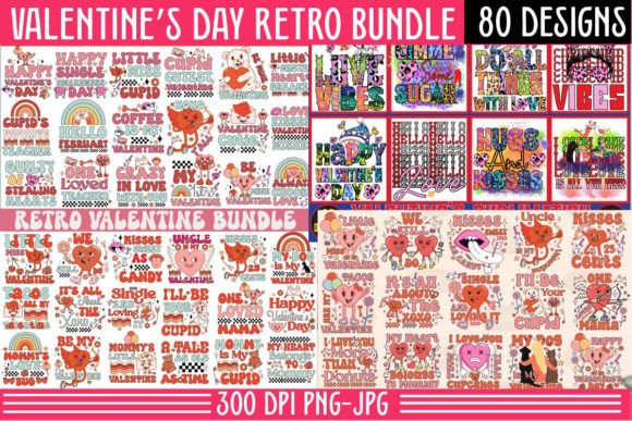 Designer Review: Retro Valentine Sublimation PNG Bundle