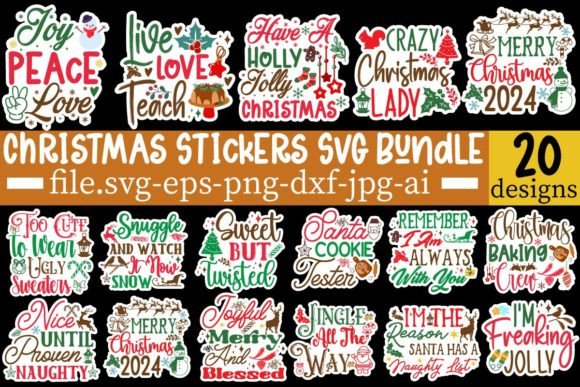 Reviewing the Christmas Stickers SVG Bundle for Embroidery