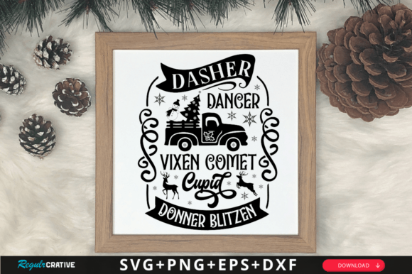 Reviewing the Dasher Dancer Vixen Comet SVG for Embroidery