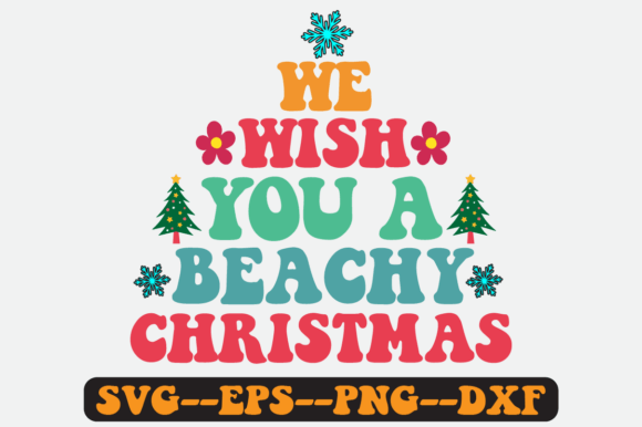 Reviewing We Wish You a Beachy Christmas Retro Svg